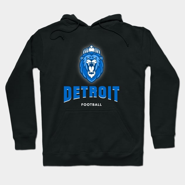 Detroit lions football Hoodie by BVHstudio